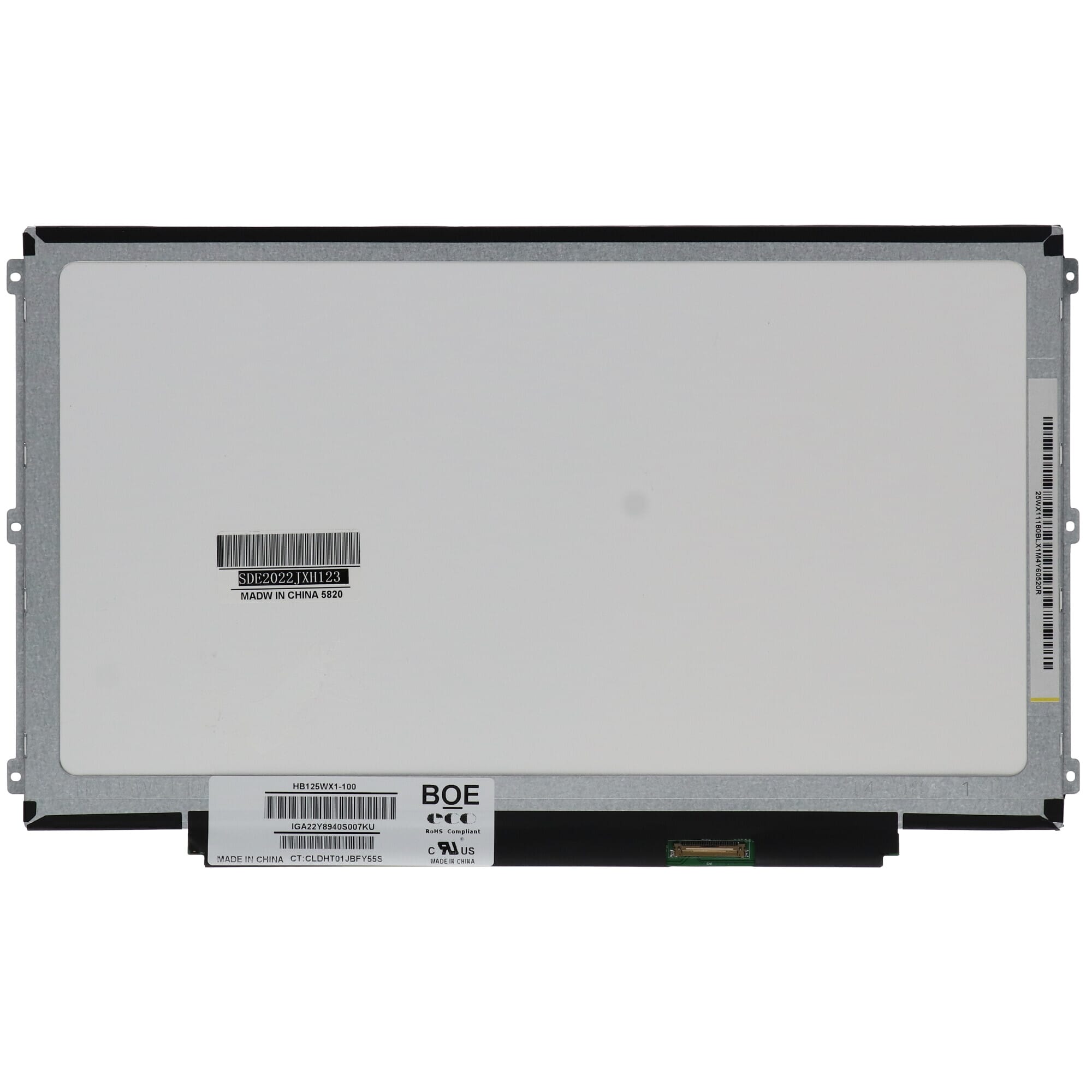Oem 12,5 inch lcd-scherm 1366x768 mat 30pin edp