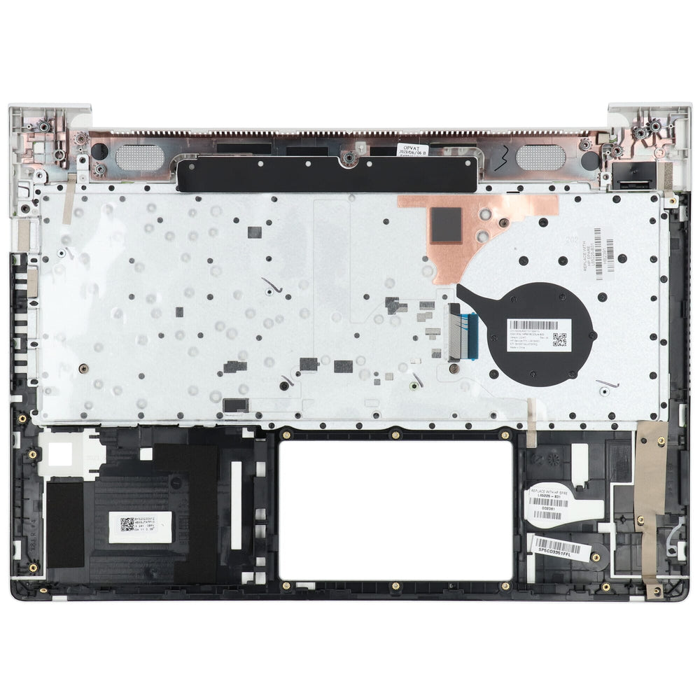 Hp laptop toetsenbord qwerty us + bovenklep - zilver