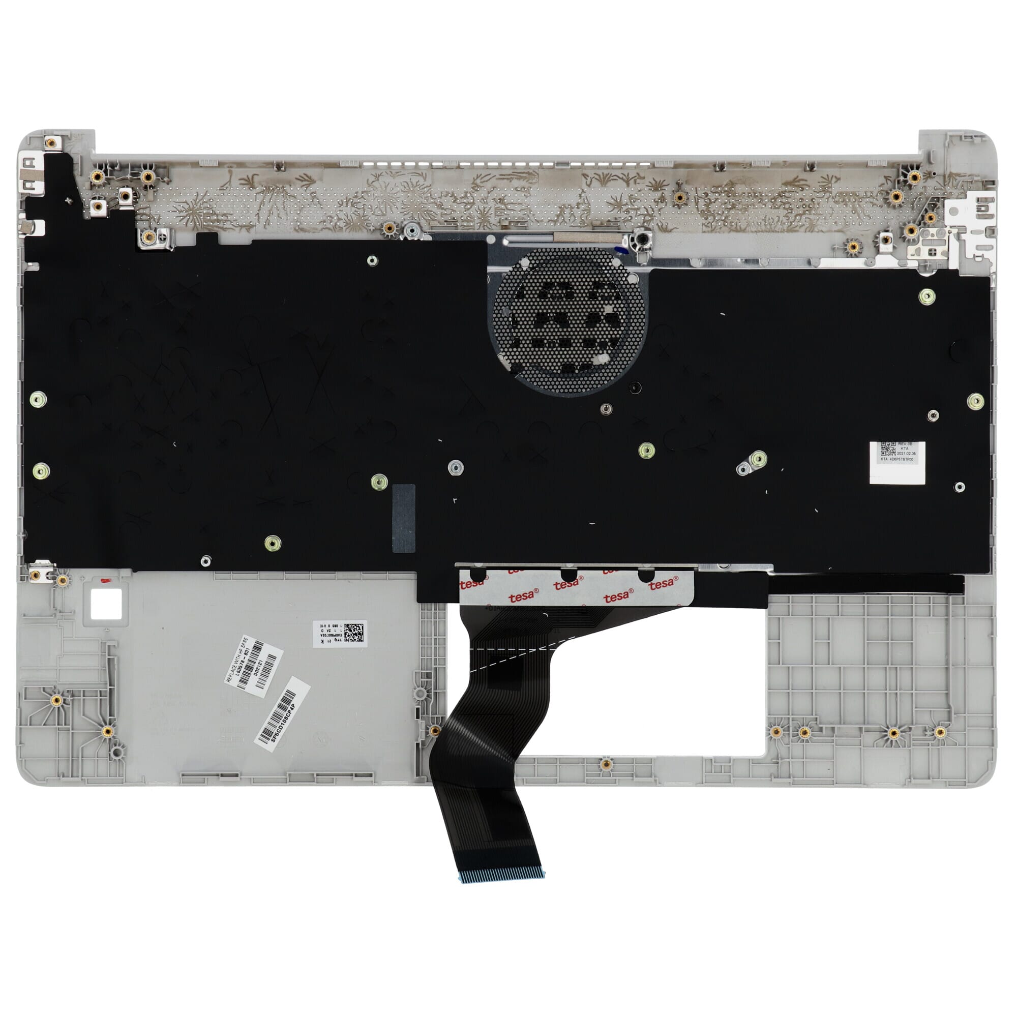 Hp laptop toetsenbord qwerty us + bovenklep - zilver