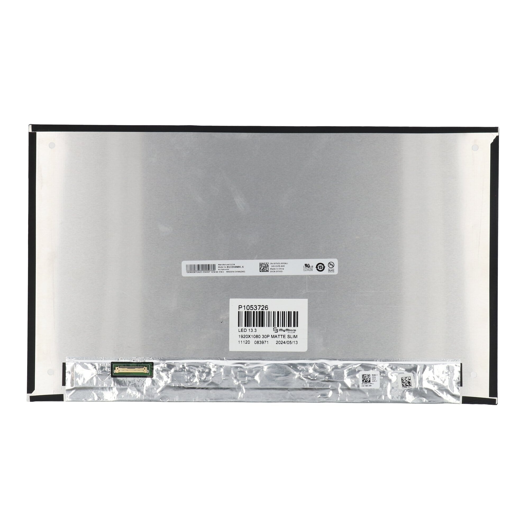 OEM 13,3 inch LCD-scherm 1920x1080 mat 30-pins eDP, IPS