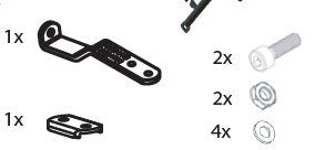 Steco vorkmontage beugel flow zwart