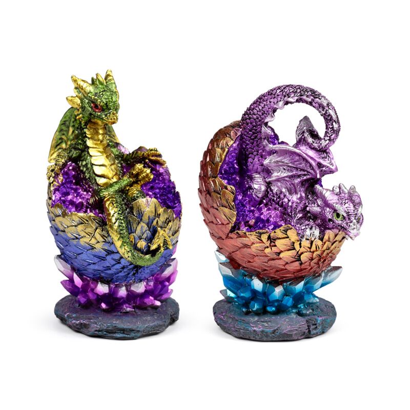 Elements baby draak verkregen kristal ei