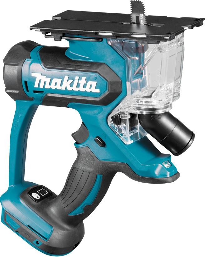 Makita dsd180zj 18v gipszaag | zonder accu's en lader, met stofafzuigadapter, zaagblad, in mbox - dsd180zj