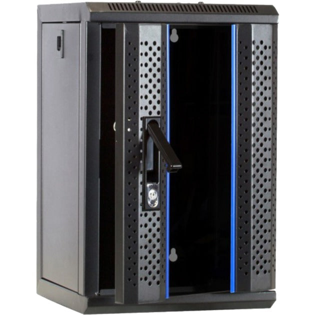 Dsi 10 inch 9u serverkast met glazen deur server rack