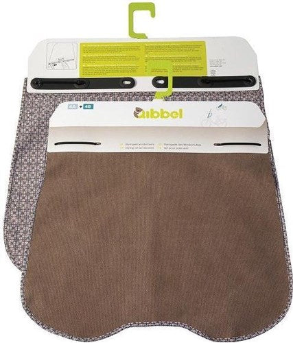 Qibbel stylingset windscherm canvas bruin
