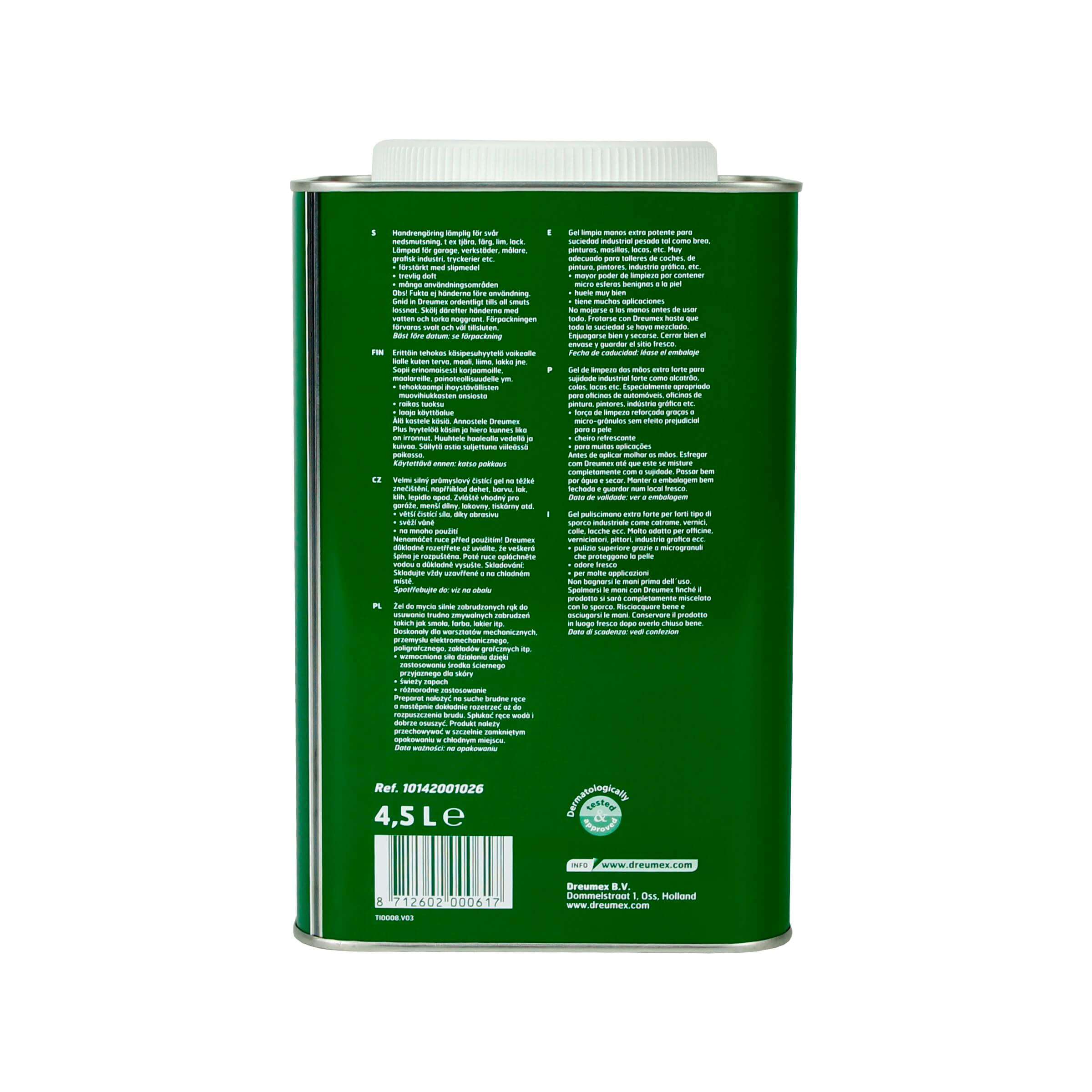 Zeep Dreumex blik geel 4,5ltr plus