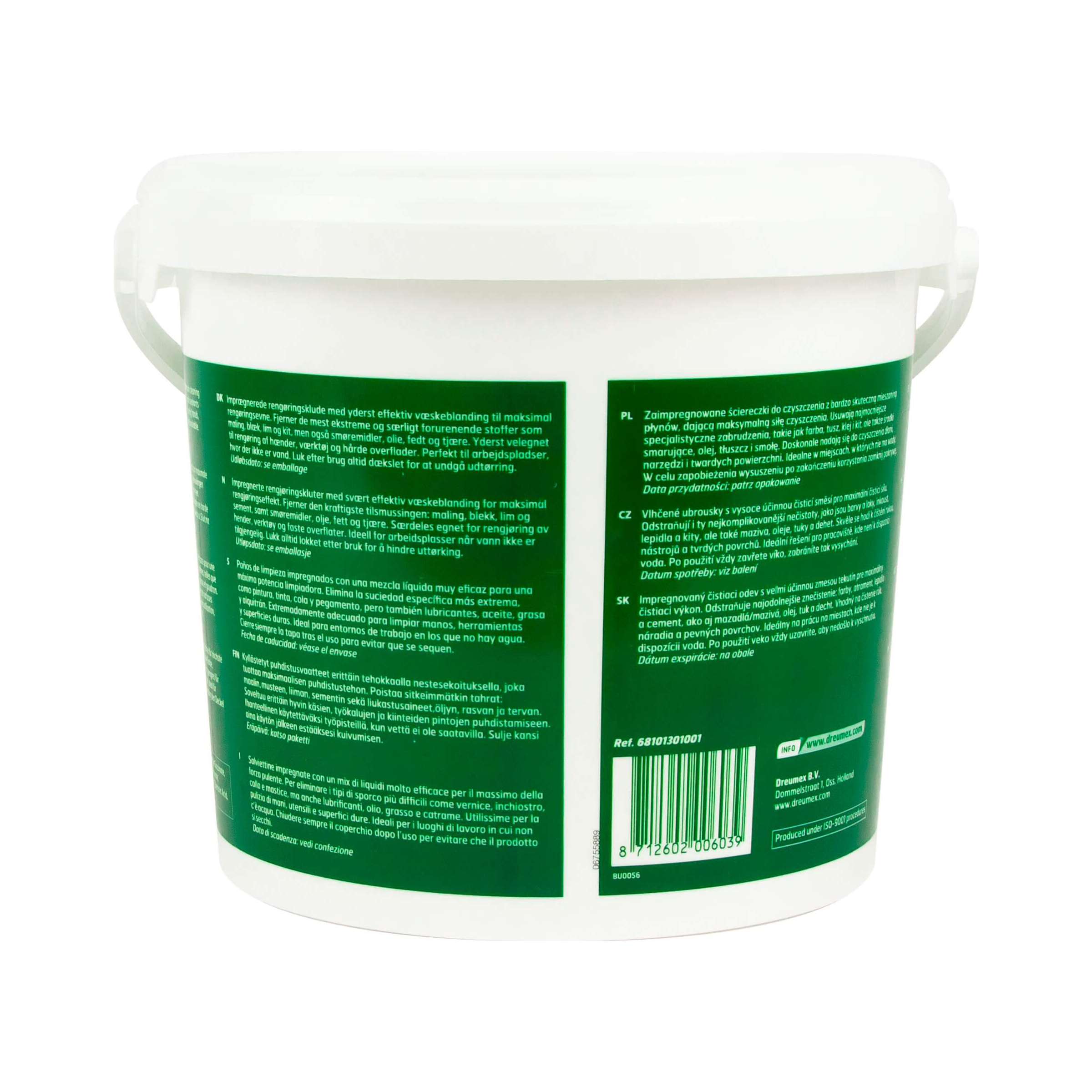 Dreumex Reinigingsdoeken Expert doekjes (emmer a 130 st)