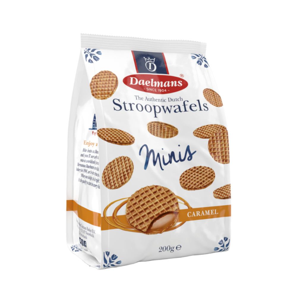 Daelmans mini stroopwafels zak (12x 200 gr)