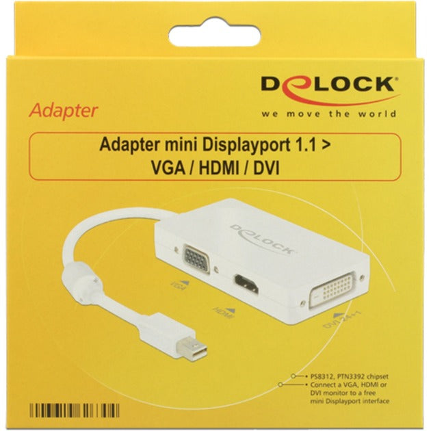 DeLOCK DeLOCK Adapter Mini DisplayPoort naar VGA HDMI DVI