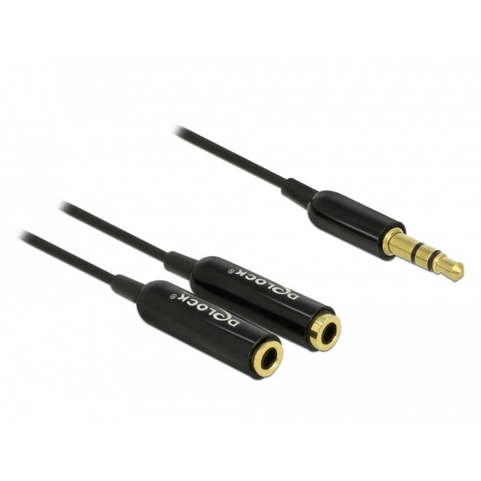 DeLOCK DeLOCK Kabel audio splitter stereo jack mannelijk 3,5mm > 2x s