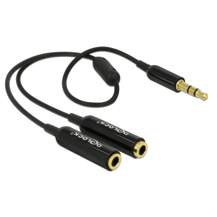 DeLOCK DeLOCK Kabel audio splitter stereo jack mannelijk 3,5mm > 2x s