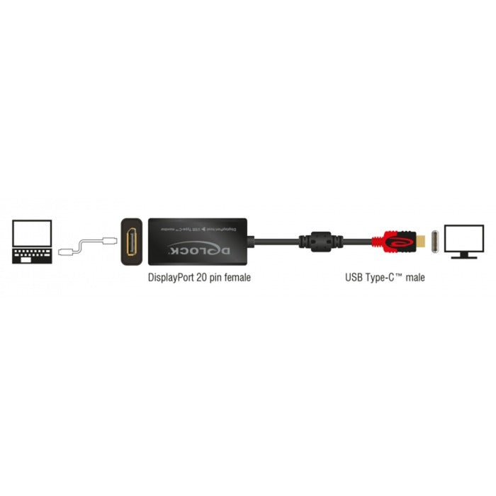 DeLOCK DeLOCK DisplayPort-adapter voor USB-C-monitor 4K