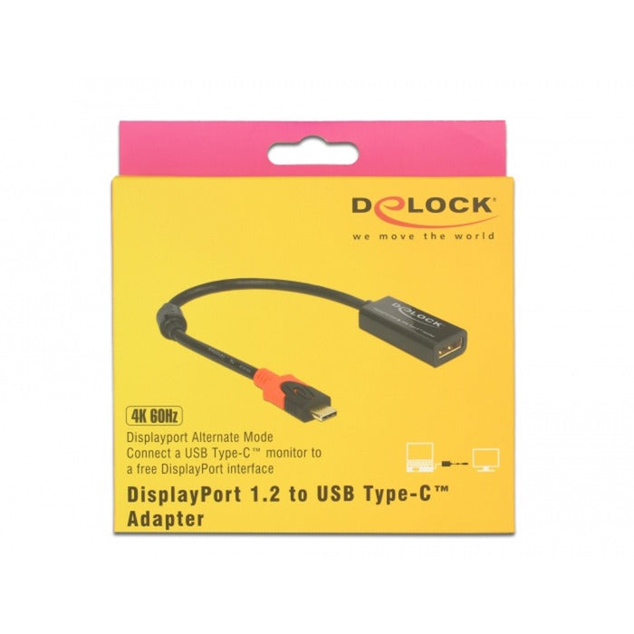 DeLOCK DeLOCK DisplayPort adapter voor USB-C monitor 4K