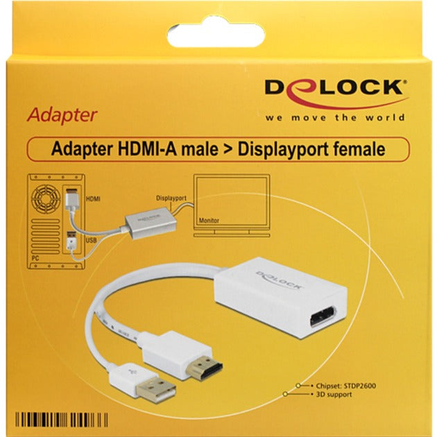 DeLOCK DeLOCK HDMI-A (mannelijk) > DisplayPort 1.2 (vrouwelijk)