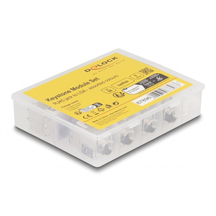 DeLOCK DeLOCK Keystone Module RJ45 Jack naar LSA Cat 6a gereedschapsvrij