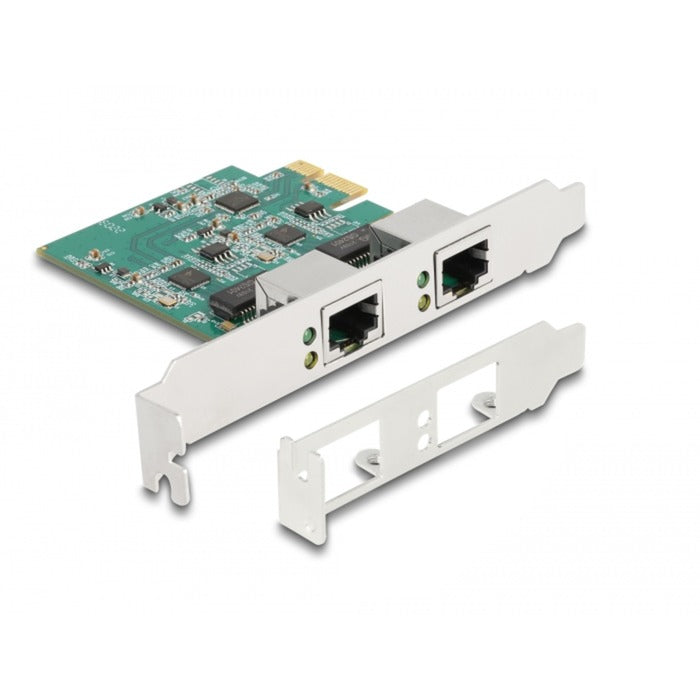 DeLOCK DeLOCK PCI Express x1-kaart naar 2 x RJ45 2,5 Gigabit LAN RT