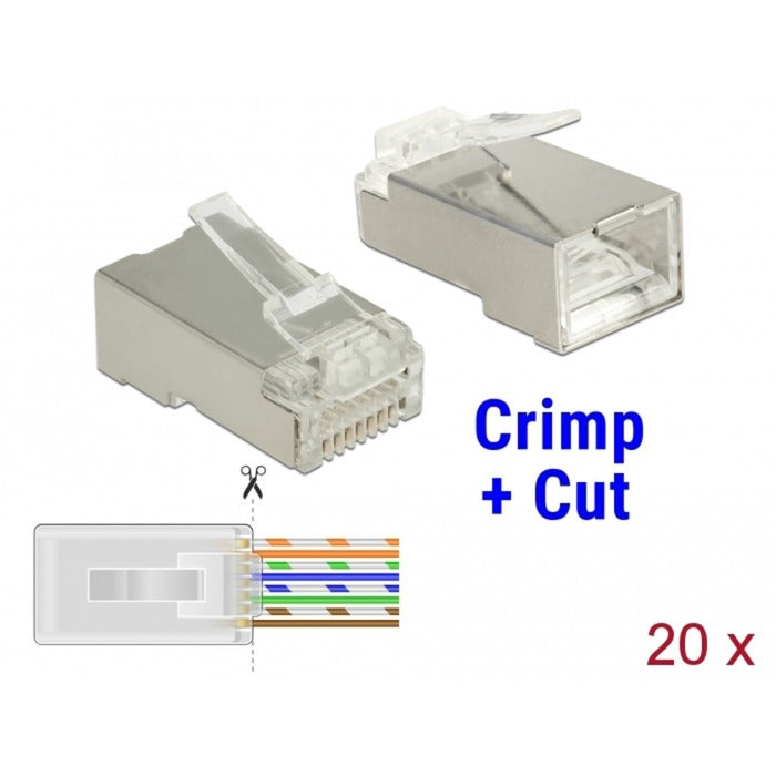 DeLOCK DeLOCK RJ45 Crimp+Cut Plug Cat.6 STP