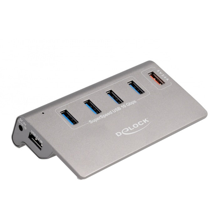 DeLOCK DeLOCK USB 10 Gbps Hub met 4 USB-A poorten + 1 Char