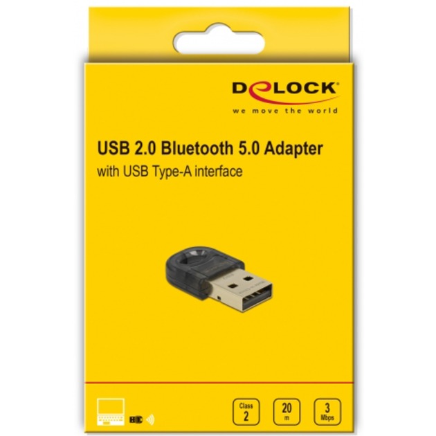DeLOCK DeLOCK USB 2.0 Bluetooth 5.0 Mini Adapter