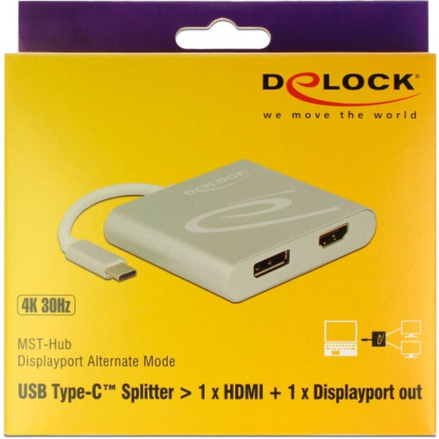 DeLOCK DeLOCK USB-C > 1x HDMI + 1x DisplayPort