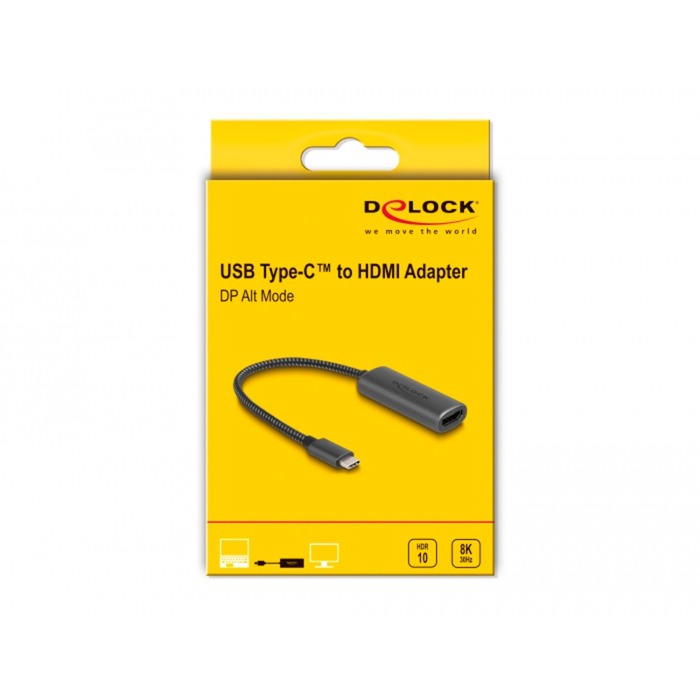 DeLOCK DeLOCK USB-C (mannelijk) > HDMI (vrouwelijk) (DP Alt Mode)