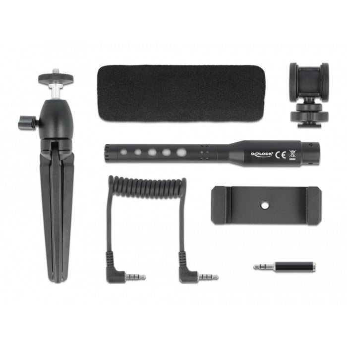 DeLOCK Vlog Shotgun Microphone Set for Smartphones and DS