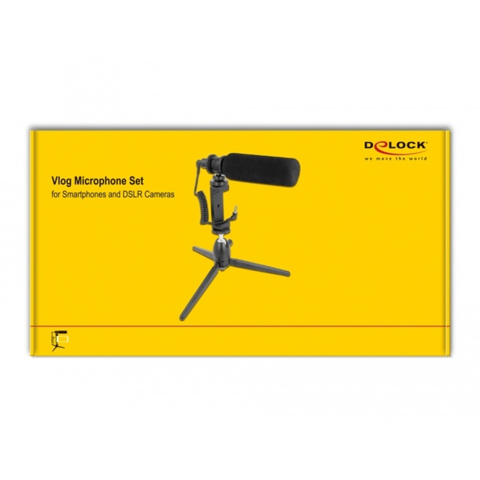 DeLOCK DeLOCK Vlog Shotgun Microphone Set for Smartphones and DS