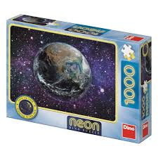 Dinotoys dinopuzzel - glow in the dark planeet aarde - 1000 stukjes