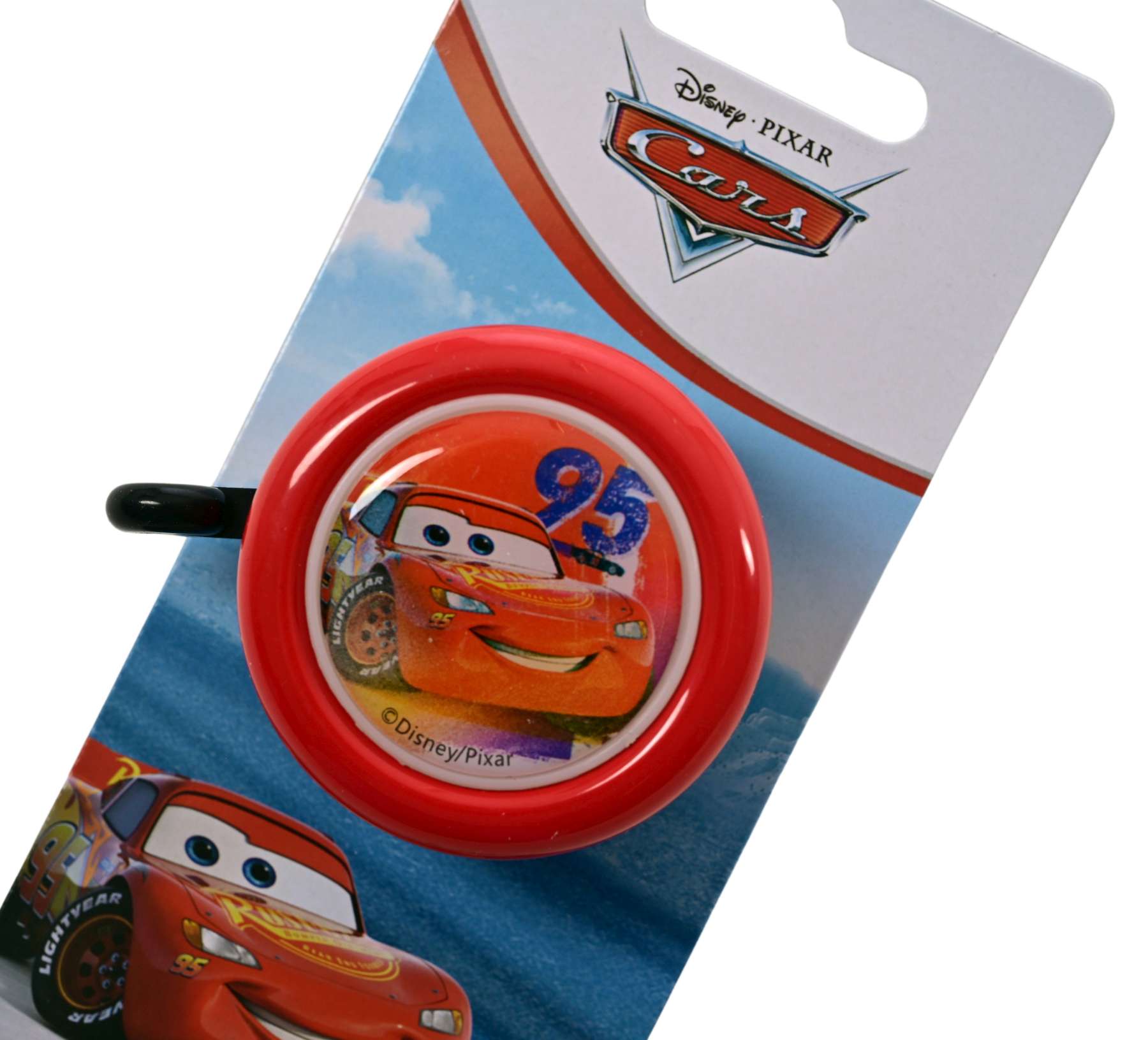 Disney auto's fietsbel - jongens - rood