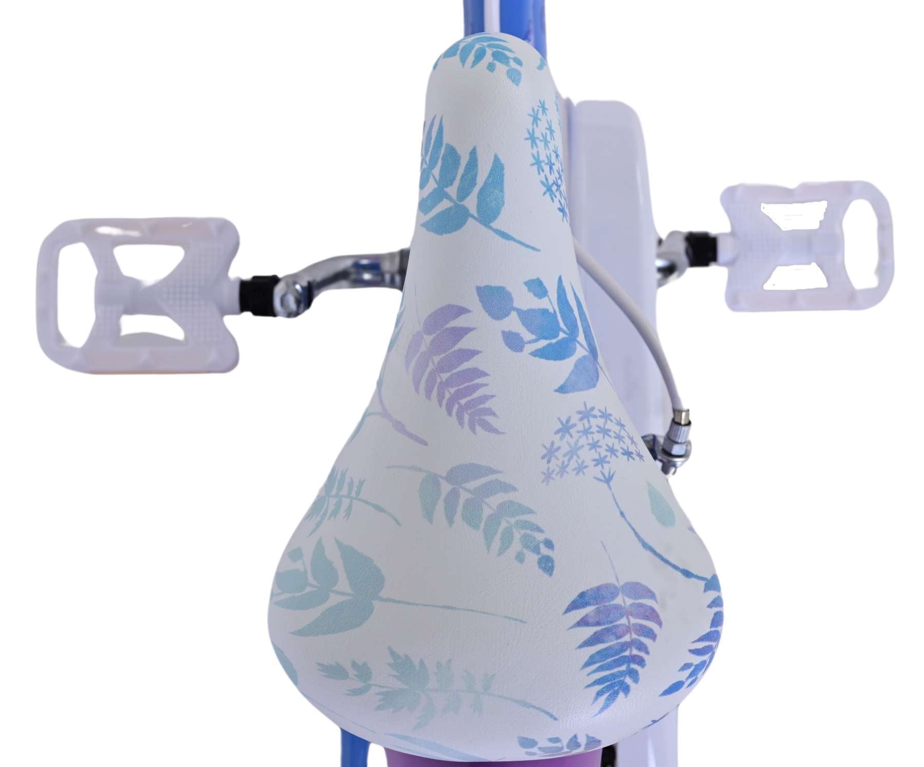 Disney Frozen 2 Kinderfiets Meisjes 14 inch Blauw Paars Twee handremmen
