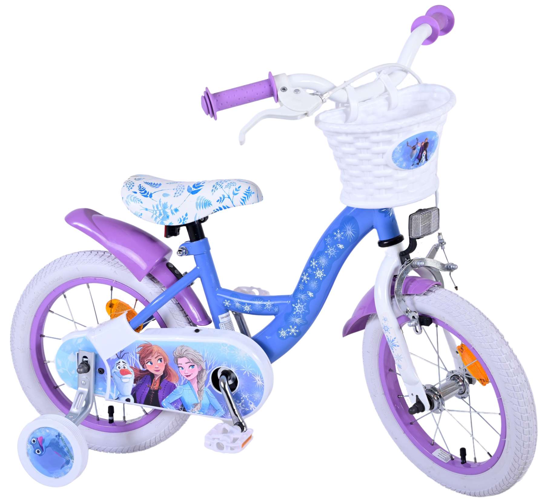 Disney Frozen 2 Kinderfiets - Meisjes - 14 inch - Blauw Paars