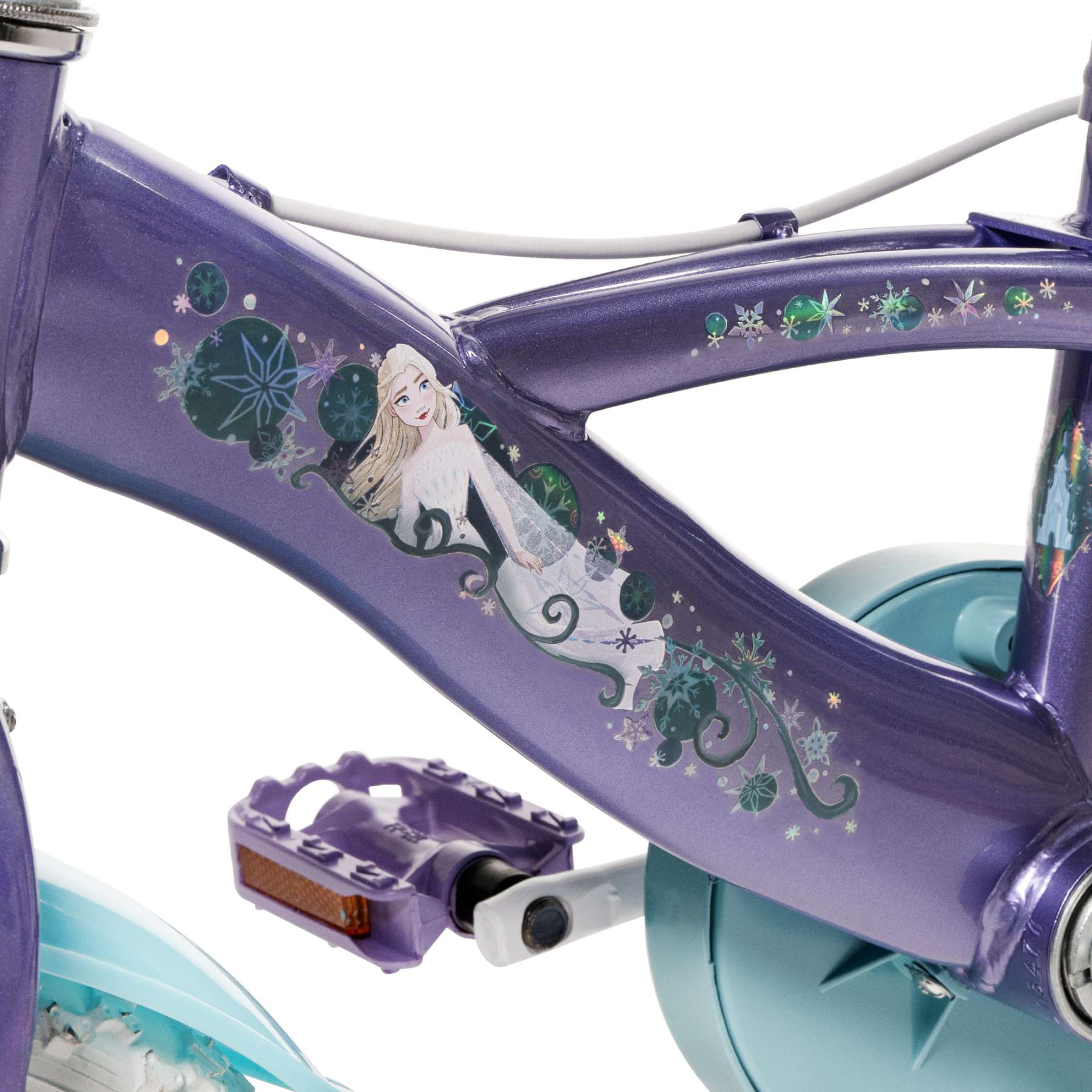 Disney die eiskönigin disney frozen 2 kinderfiets - meisjes - 12 inch - blauw paars - twee handremmen