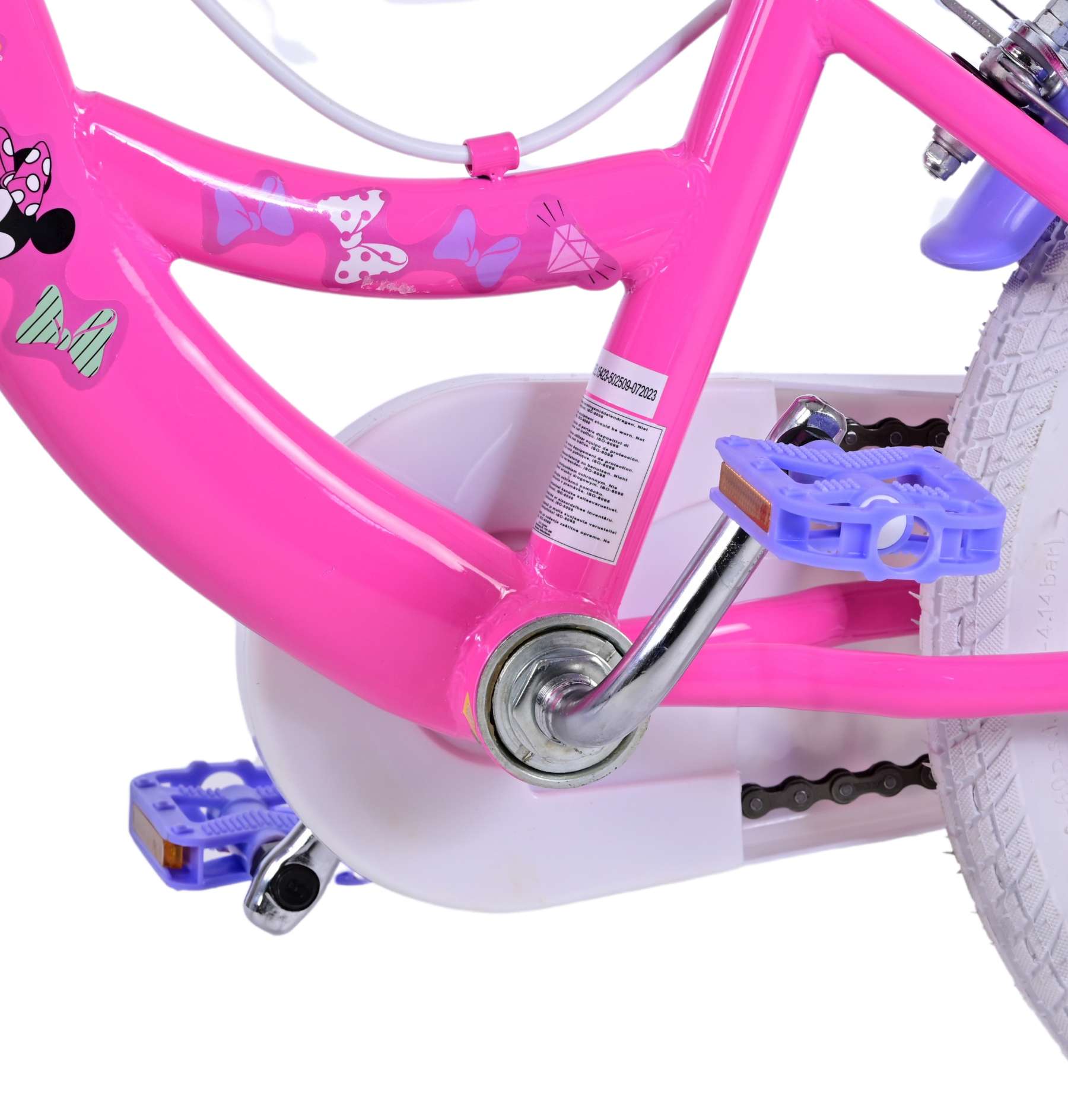 Disney Minnie Kinderfiets Meisjes 16 inch Roze Twee handremmen
