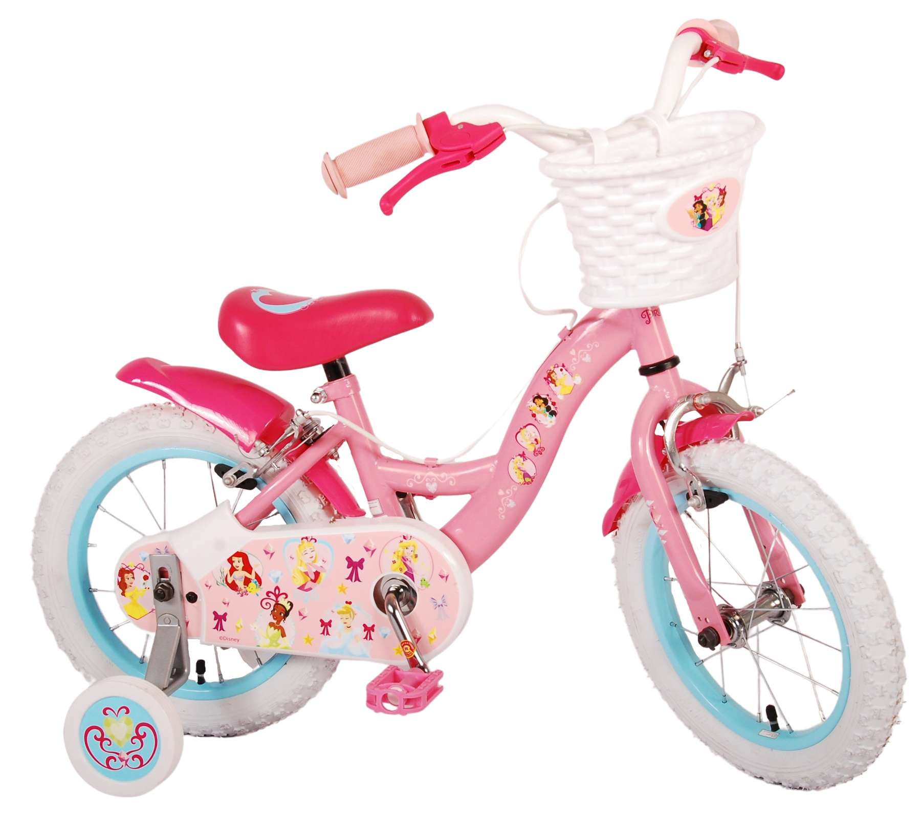 Disney prinses kinderfiets - meisjes - 14 inch - roze