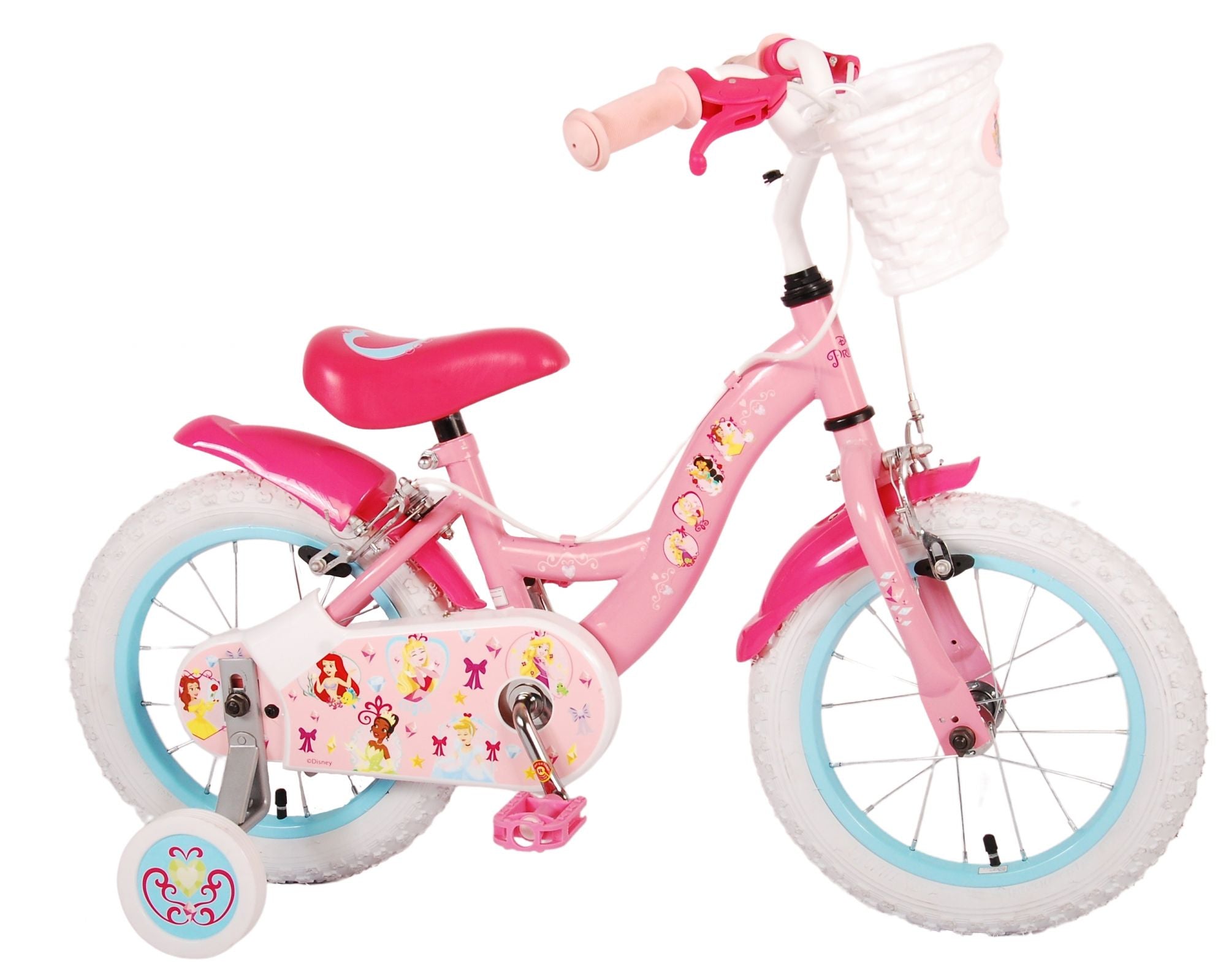 Disney Princess Kinderfiets - Meisjes - 14 inch - Roze - Twee handremmen