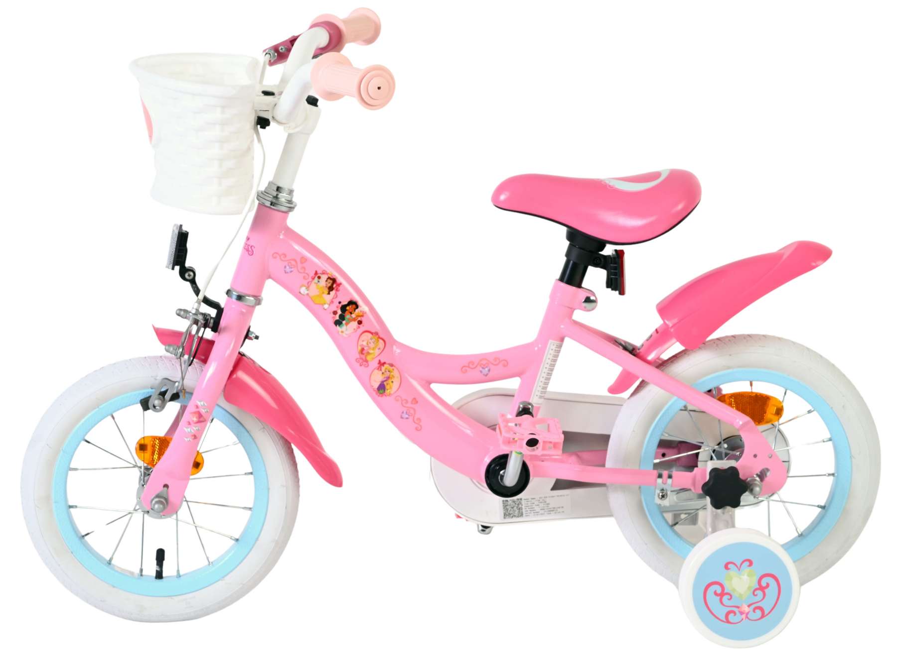 Volare magic royals kinderfiets - meisjes - 12 inch - roze