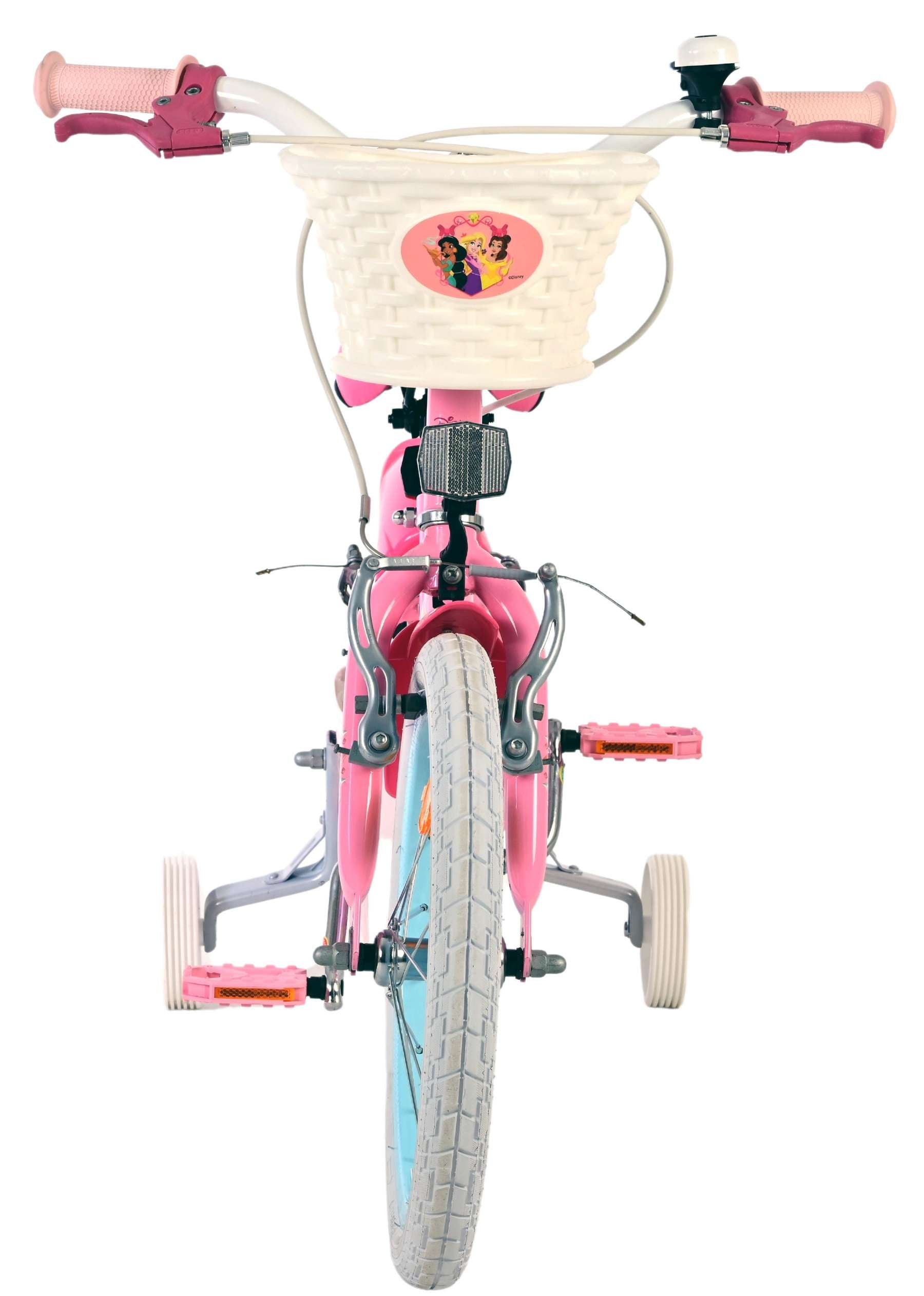 Disney prinzessin disney princess kinderfiets - meisjes - 16 inch - roze - twee handremmen