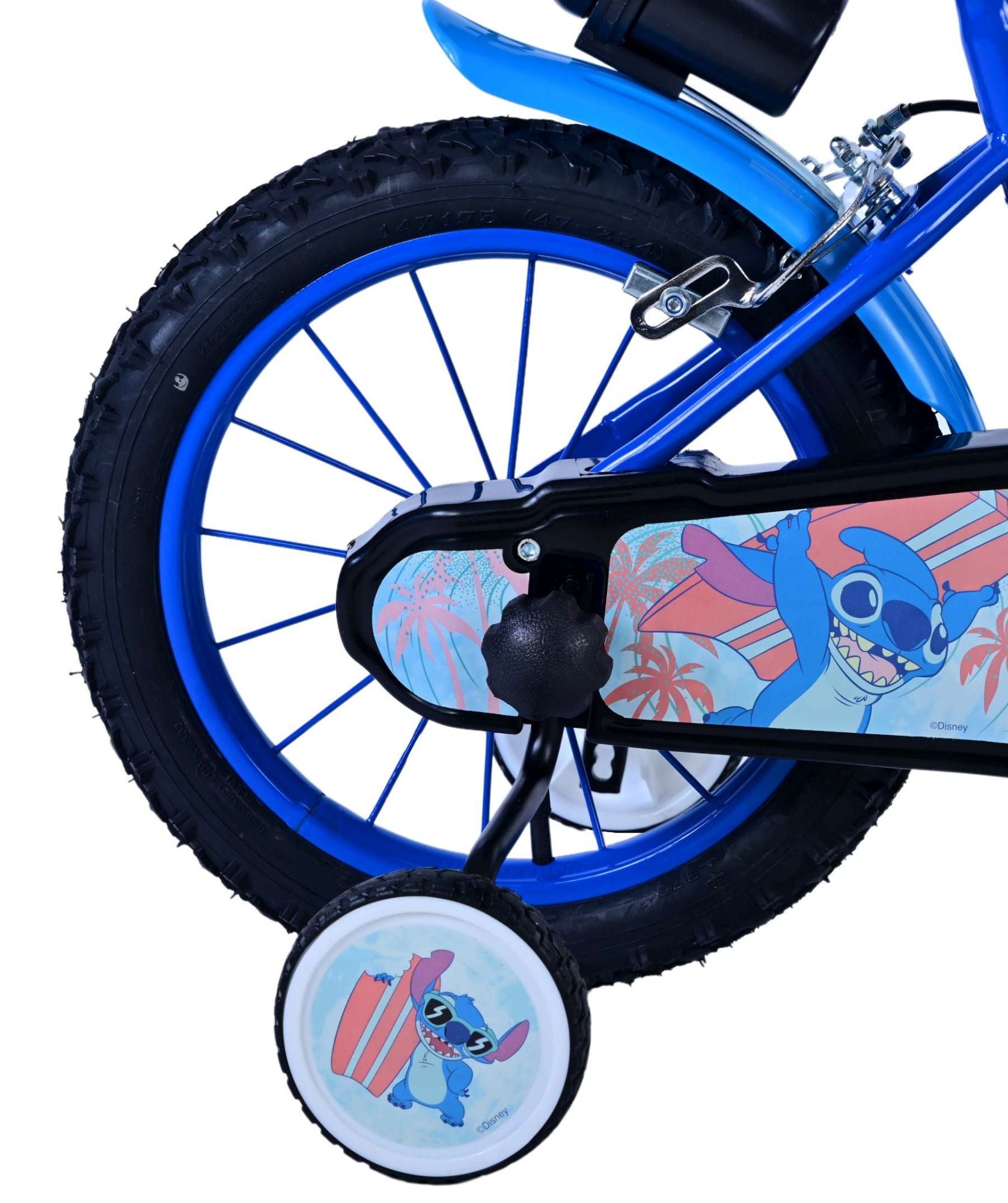 Stitch Stitch Kinderfiets Jongens 14 inch Blauw Twee handremmen