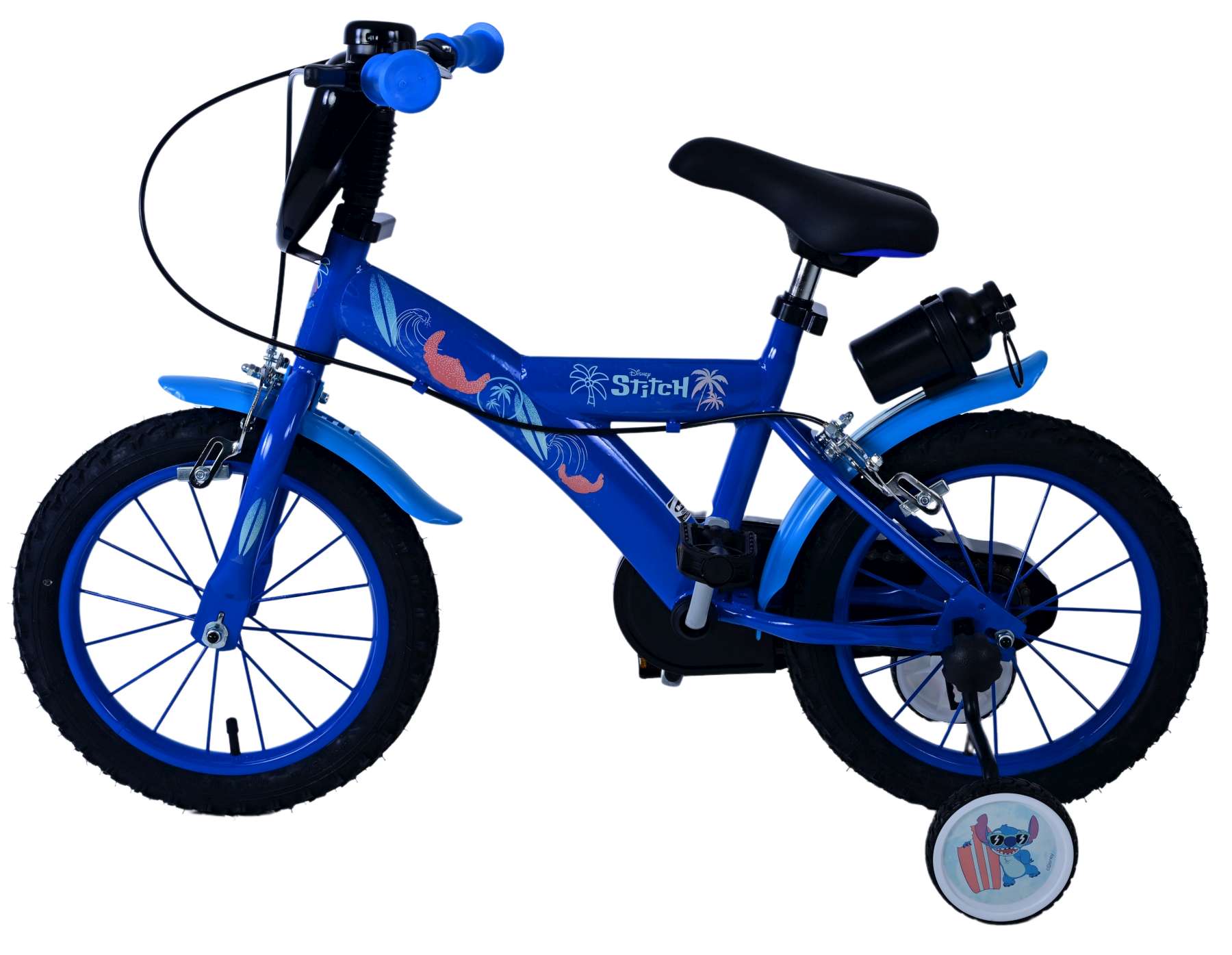 Stitch Stitch Kinderfiets Jongens 14 inch Blauw Twee handremmen
