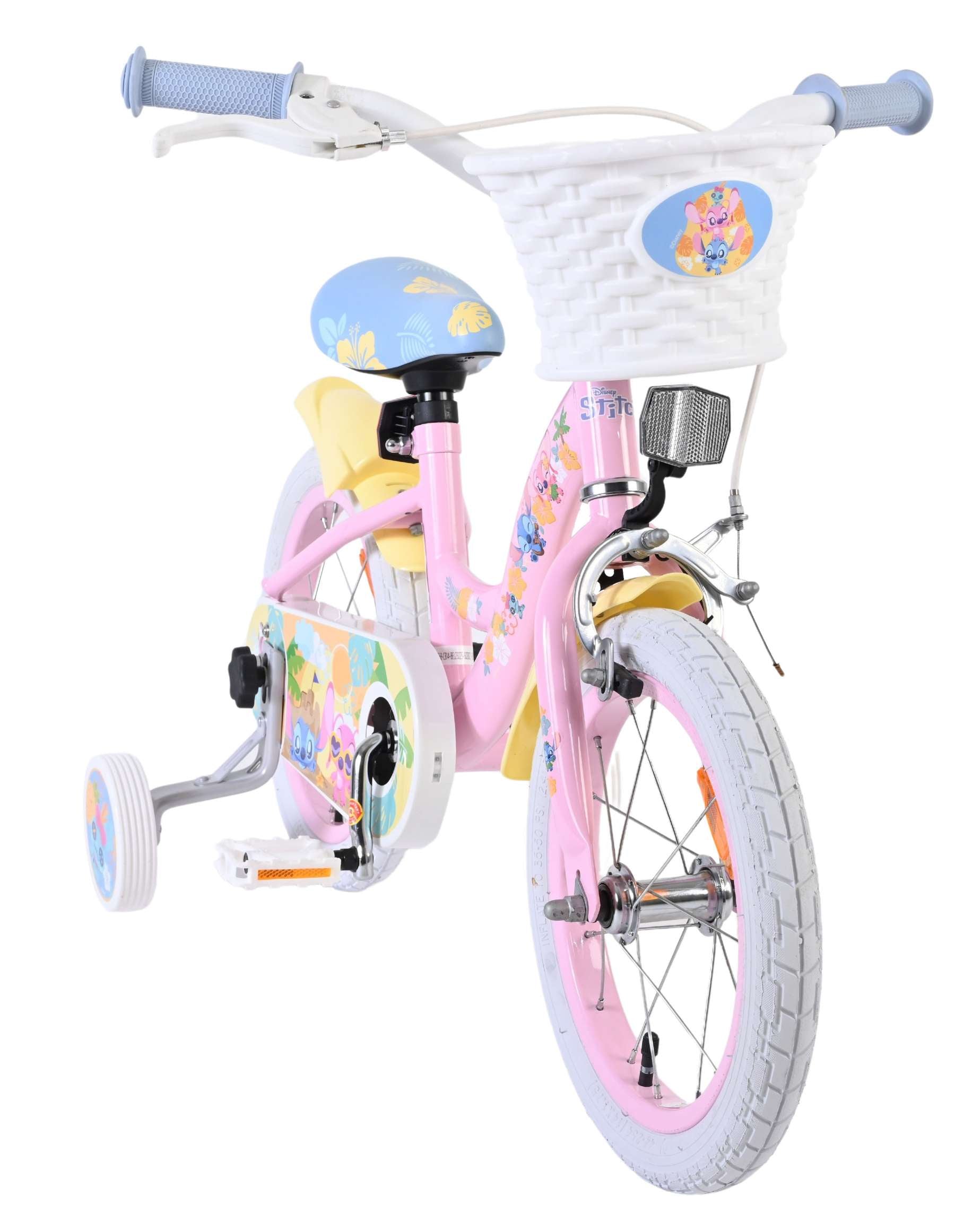Stich disney stitch kinderfiets - meisjes - 14 inch - roze