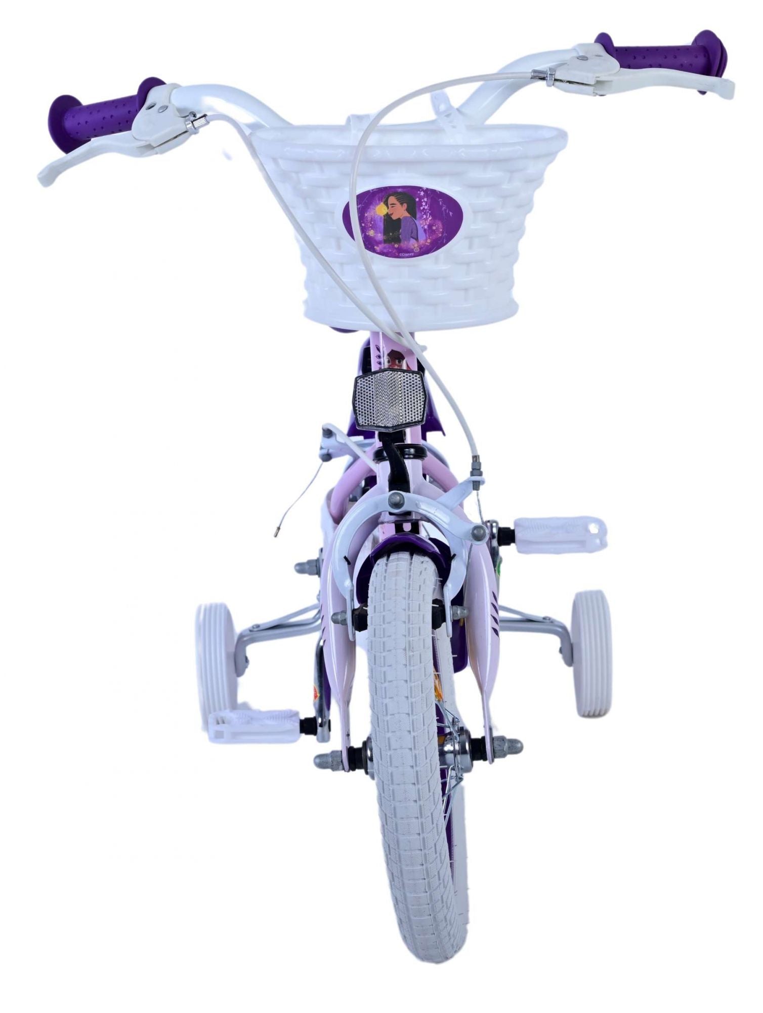 Wunsch disney wish kinderfiets - meisjes - 12 inch - paars - twee handremmen