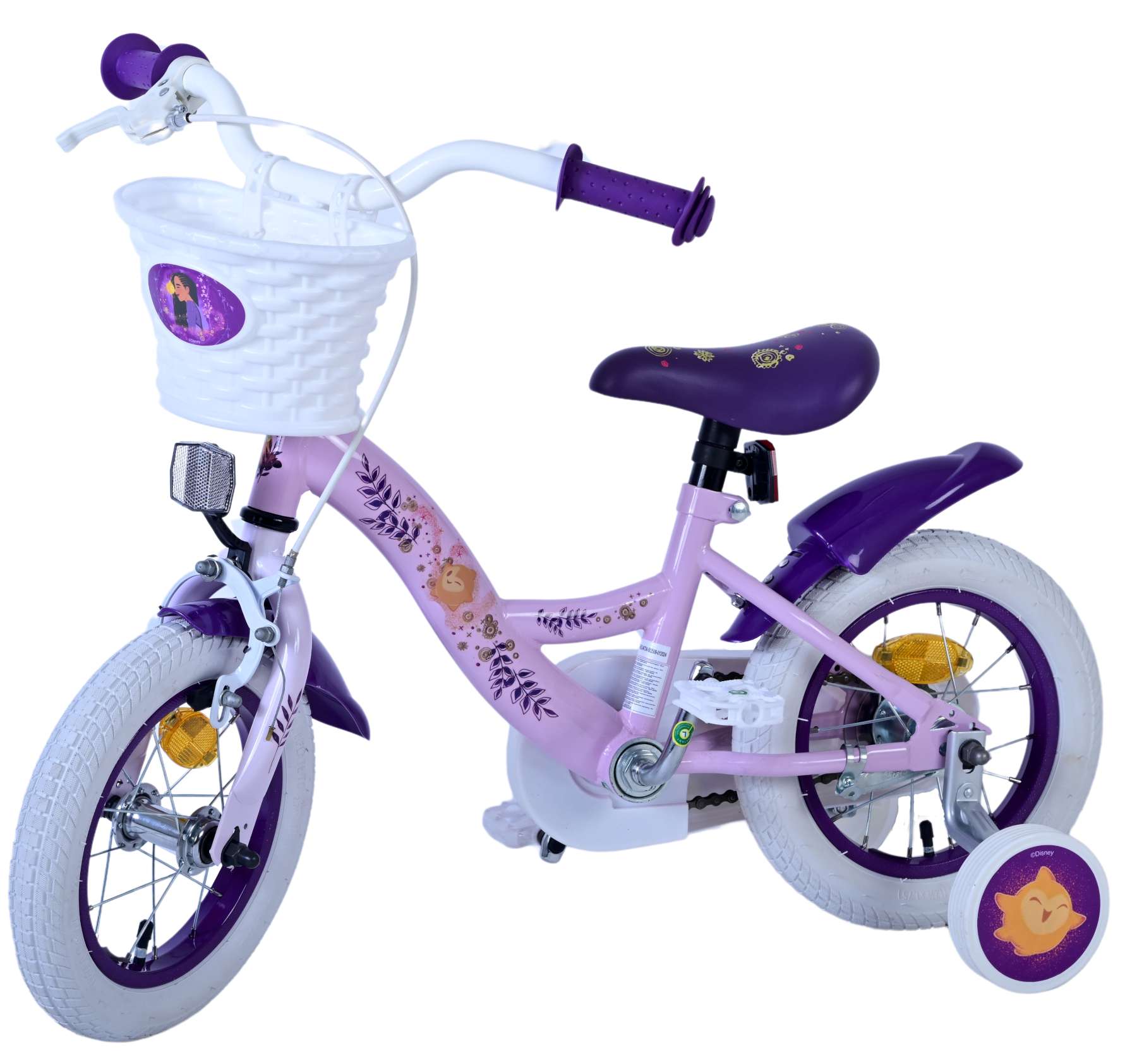 Wunsch disney wish kinderfiets - meisjes - 12 inch - paars