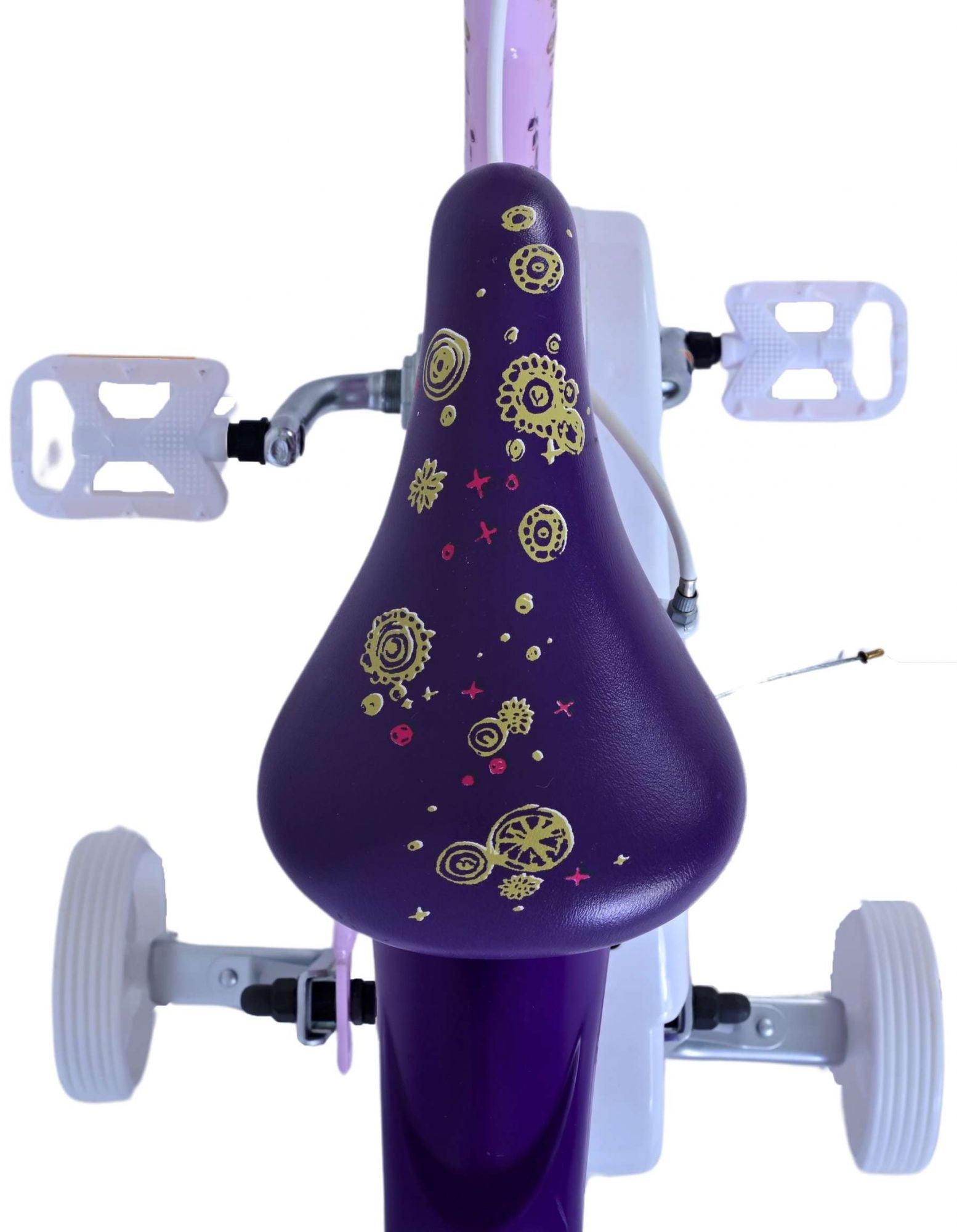 Wish disney kinderfiets - meisjes - 14 inch - paars - twee handremmen