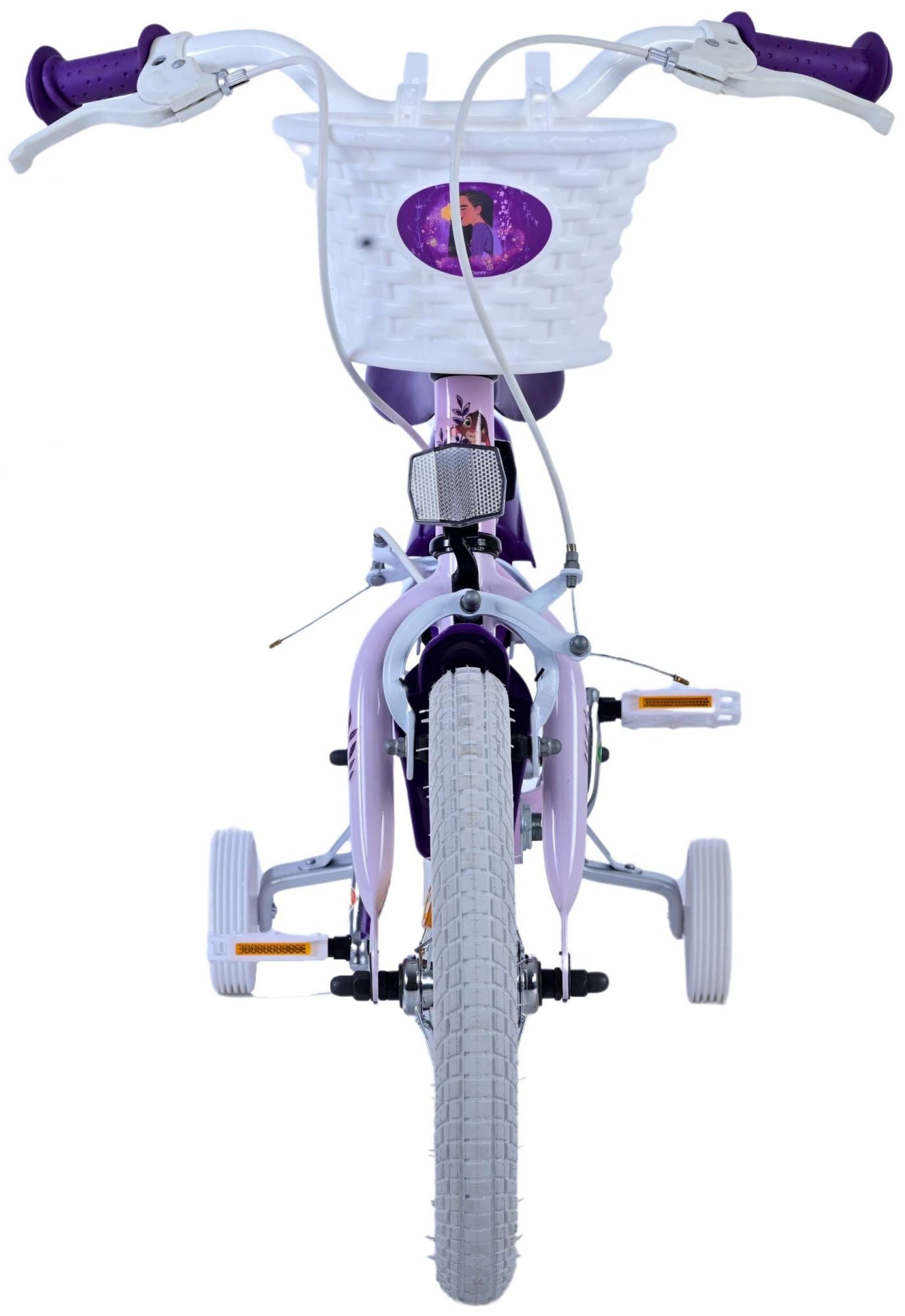 Wish disney kinderfiets - meisjes - 14 inch - paars - twee handremmen