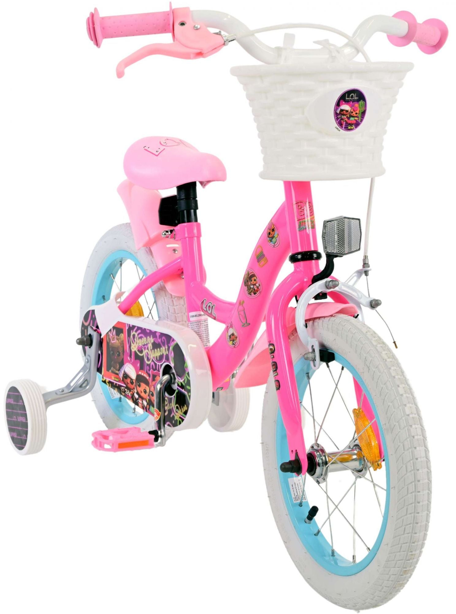 Volare poppen kinderfiets - meisjes - 14 inch - roze