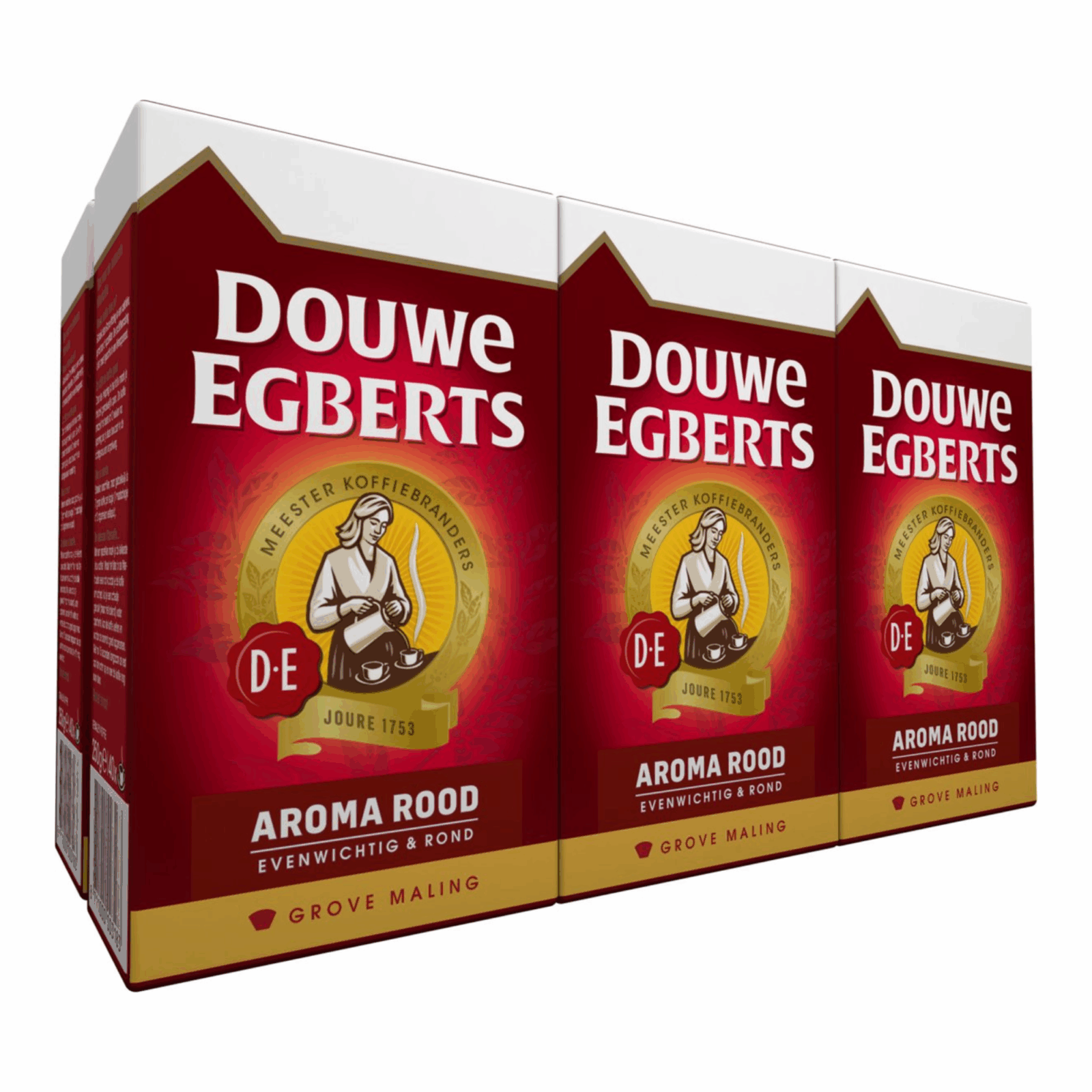 Douwe egberts aroma rood grove maling (6x 500gr)