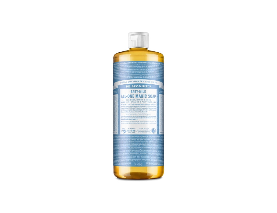 Dr. bronner's vloeibare zeep - pure castilla - baby - parfumvrij - 945 ml