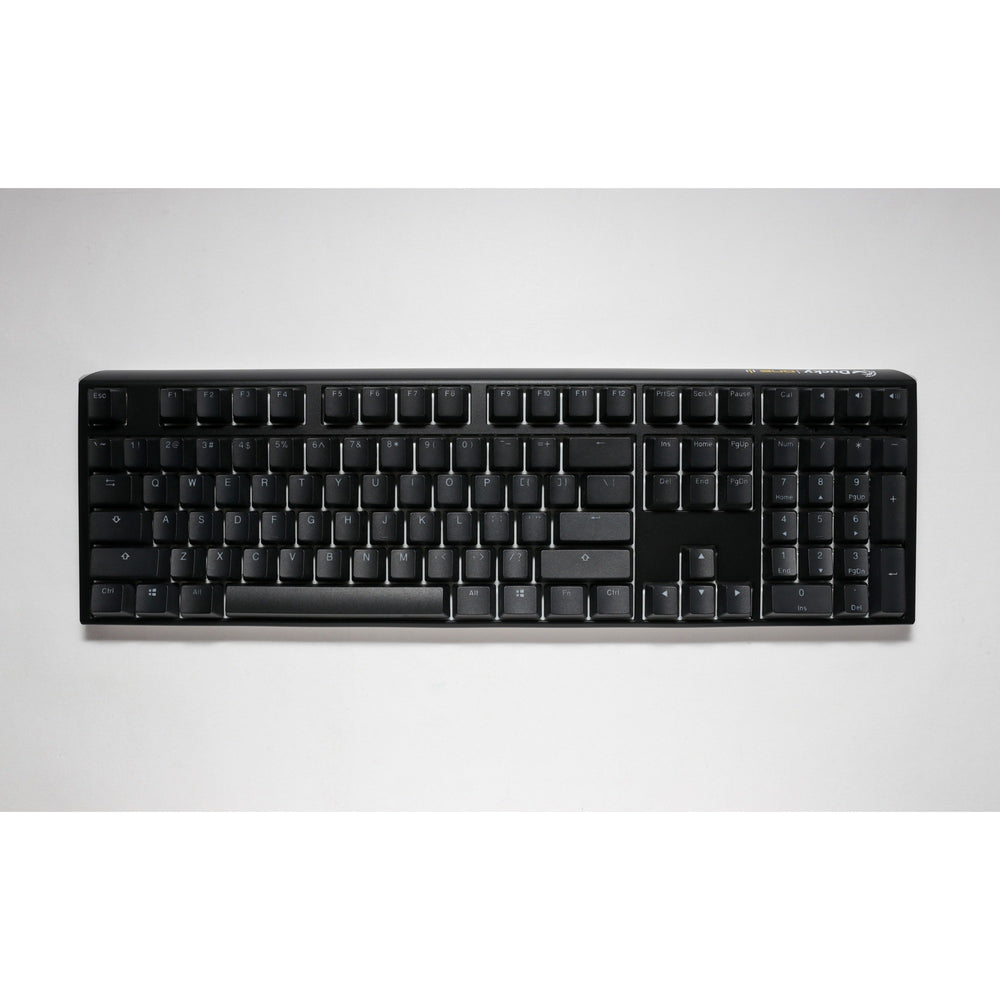 Ducky one 3 classic, toetsenbord (zwart wit, us lay-out, cherry mx blue, rgb led, double-shot pbt, hot-swappable, quack mechanics)