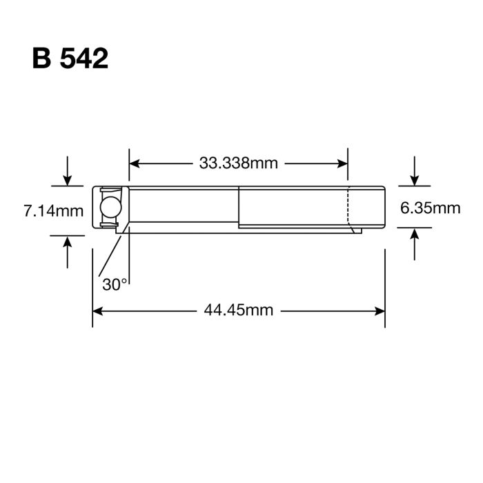 Enduro Lager balhoofd b 542 1-5 16x1 3 4x9 32'' abec 3 ma
