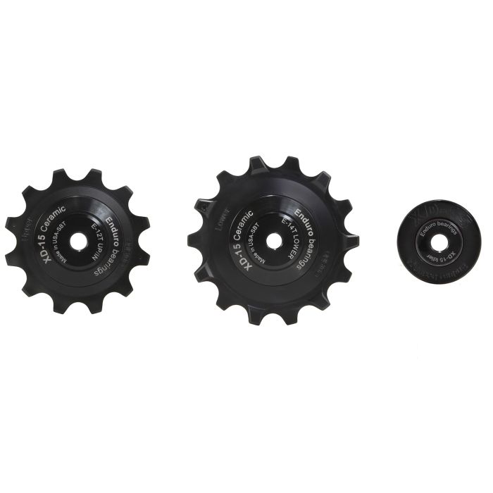 Enduro bearings derailleur pulleys - xd-15 - sram eagle - 12 speed - black